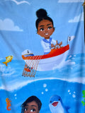 Friends and Waves Beach Towels- Girls collection 70x140cm/55x27"